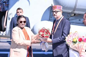  राष्ट्रपति  द्रौपदी मुर्मू का आत्मीय स्वागत