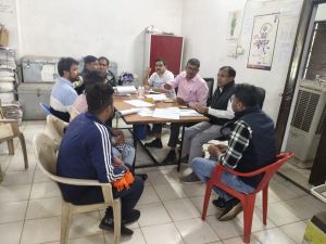  दावा - आपत्ति की प्रगति की जानकारी राजनीतिक दलों को बैठक लेकर दी गई