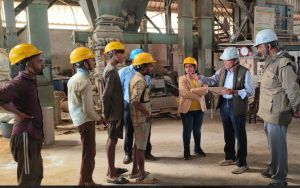  बिरकोनी औद्योगिक क्षेत्र में संयुक्त टीम का निरीक्षण