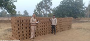  अवैध उत्खनन व ईंट निर्माण पर वन विभाग की सख्त कार्यवाही 