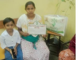  पर्यावरण संरक्षण का संदेश, प्रसूता माताओं को हरियाली की भेंट