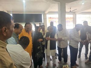  नगर निगम जोन 2 के वार्ड 28 में नेहरू सांस्कृतिक भवन में नवीन शेड बनाने हुआ भूमिपूजन