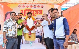  मंत्री गजेन्द्र यादव ने किया इंदिरा मार्केट में बी.टी. रिनिवल कार्य का भूमिपूजन, दुर्ग शहर की सड़कों को मिलेगी मजबूती