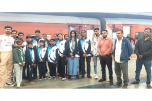  नेशनल ताइक्वांडो प्रतियोगिता के लिए खिलाड़ी हुए रवाना