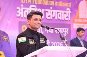  गगनयात्री शुभांशु शुक्ला ने बच्चों से किया संवाद