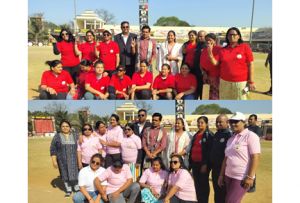  महिला पत्रकारों की टीम भी मैदान पर जौहर दिखाती नजर आ रही 