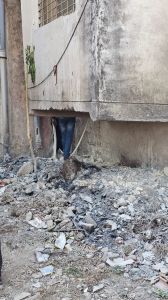 न्यू कंपोजिट बिल्डिंग में कचरे के ढेर में लगी आग, तत्काल पाया गया काबू