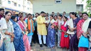  महिला दिवस पर मंत्री गजेन्द्र यादव ने मातृशक्ति का किया सम्मान