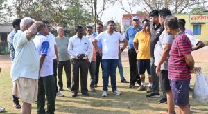 ​शांति नगर दशहरा मैदान का निगम आयुक्त ने किया निरीक्षण, खिलाड़ियों के हित में लिए बड़े फैसले