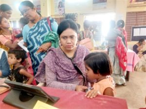  "प्रोजेक्ट धड़कन" के अंतर्गत  बच्चों की हुई निःशुल्क हृदय जांच, 1090 बच्चों की हुई स्क्रीनिंग