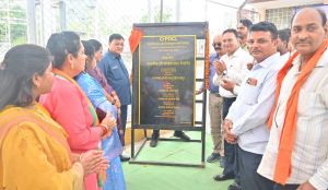  1&times;5 एमवीए क्षमता वाले 33/11 केवी नवनिर्मित विद्युत उपकेंद्र का मंत्री लखन लाल देवांगन ने किया लोकार्पण