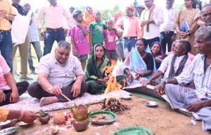   मंत्री राजेश अग्रवाल ने  7 करोड़ की लागत से बनने वाले 120 मीटर लंबे पुल  का किया भूमि पूजन