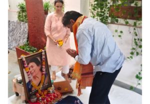 भाजपा प्रदेश अध्यक्ष किरण देव ने कैलाश कुँवर चौहान को श्रद्धांजलि दी