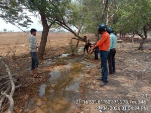 सिंचाई अमला के जीवटता से बड़गांव पहुंचा निस्तारी पानी पर तालाब भरने की चुनौती बाकी 