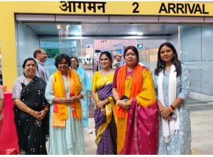 महिला मोर्चा ने किया विजया रहाटकर का स्वागत