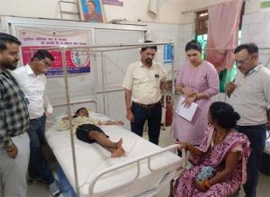  बेलौदी में उल्टी-दस्त की शिकायत पर जांच में  पहुंचा स्वास्थ्य अमला 