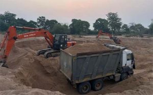  रेत के अवैध उत्खनन पर खनिज विभाग लगातार कर रहा है कार्रवाई