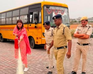  विद्यार्थियों की सुरक्षा के लिए स्कूल बसों का विशेष निरीक्षण
