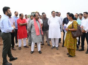  उप मुख्यमंत्री अरुण साव ने इंटिग्रेटेड स्पोर्ट्स स्टेडियम का किया स्थल निरीक्षण, कुछ दिनों पहले शुरू हुआ है काम