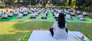 जिंदल स्टील मशीनरी डिवीजन ने मंदिर हसौद संयंत्र में अंतर्राष्ट्रीय योग दिवस मनाया