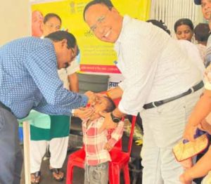  दो बूंदों से सुरक्षित बचपन की ओर बढ़ा जीपीएम, राष्ट्रीय पल्स पोलियो अभियान का शुभारंभ,