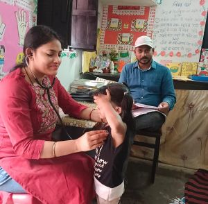 प्रोजेक्ट धड़कन&rdquo; के अंतर्गत  बच्चों की हुई निःशुल्क हृदय जांच, 881 बच्चों की हुई स्क्रीनिंग