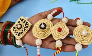 रक्षाबंधन पर जिले की प्रसिद्ध विष्णु भोग धान और चावल से तैयार राखियों से लोग होंगे आकर्षित
