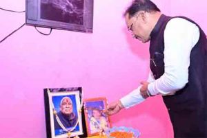 मुख्यमंत्री ने मीसाबंदी स्व. शिवबालक साव को दी श्रद्धांजलि