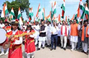  देशभक्ति से ओतप्रोत अप्रतिम उत्साह के साथ निकली तिरंगा यात्रा, उप मुख्यमंत्री  अरुण साव हुए शामिल