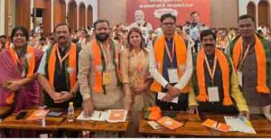  भाजपा की नव नियुक्त राष्ट्रीय पदाधिकारियों की बैठक में क्षेत्रीय संगठन महामंत्री सहित भाजपा पदाधिकारी शामिल हुए
