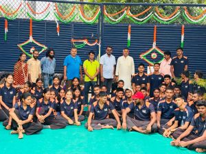 राष्ट्रीय खेल दिवस पर साईं ट्रेनिंग सेंटर, रायपुर में नगर निगम जोन 4 जोन अध्यक्ष मुरली शर्मा ने किया खिलाड़ियों का उत्साहवर्धन