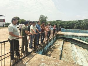 अपर आयुक्त साहू ने श्रीगणेश उत्सव पूर्व विसर्जन कुण्ड को तैयार करने कार्य की प्रगति प्रत्यक्ष देखी