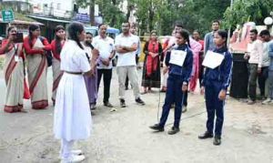 सेवा संकल्प अभियान में बच्चों की रचनात्मक अभिव्यक्ति से गूंजा विकसित भारत का संदेश