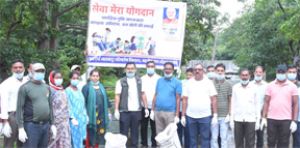  सेवा मेरा योगदान के तहत स्वच्छता और वृक्षारोपण अभियान