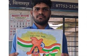  विकसित भारत की थीम पर दिव्यांग विद्यार्थियों ने उकेरे सपनों के रंग