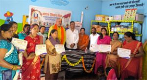 सेवा संकल्&zwj;प अभियान- आंगन मिलन सेवा कार्यक्रम में बच्चों और महिलाओं ने उत्साह से लिया हिस्सा