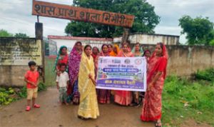  सेवा संकल्प अभियान- ग्राम देवरी, पिटौरा और भिंभौरी में महिलाओं ने निकाली स्वच्छता रैली