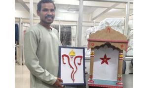  प्लेसमेंट श्रमिक यशवंत सपहा ने दिखाई अपनी कला प्रतिभा