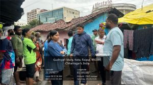 रामनगर बस्ती में पानी घुसा, नगर निगम जोन 7 ने निकासी की व्यवस्था की