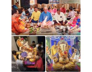 गणपति बप्पा मोरया जयघोष के साथ महाराष्&zwj;ट्र मंडल के श्रीगणेश प्रतिमा की हुई विदाई