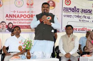  शिक्षा मंत्री गजेन्द्र यादव ने स्कूलों में साईंश्योर न्यूट्रिशन पायलट प्रोजेक्ट का किया शुभारंभ