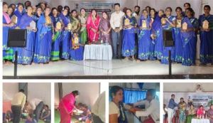  सफाई मित्रों एवं स्वच्छता दीदियों को किया गया सम्मानित