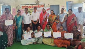  ग्राम पिपरछेड़ी में आयोजित हुआ आंगन मिलन कार्यक्रम