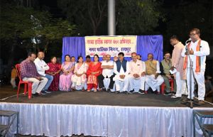 बीटीआई ग्राउंड शंकर नगर नवरात्रि पर्व में दूधिया रौशनी से नहाया