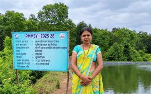 प्रधानमंत्री मत्स्य संपदा योजना से वंदना रामटेके को मिला आत्मनिर्भरता का संबल प्रधानमंत्री मत्स्य संपदा योजना से वंदना रामटेके को मिला आत्मनिर्भरता का संबल