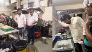 जनशिकायतें मिलने पर ढाबा की स्वच्छता व्यवस्था का औचक निरीक्षण 