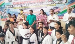12वीं राज्य स्तरीय ताइक्वांडो प्रतियोगिता में रायगढ़ बना ओवरऑल चैंपियन