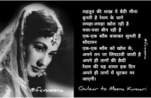 -मीना कुमारी- टुकड़े टुकड़े दिन बिता, धज्जी धज्जी रात मिली