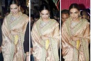 साड़ी में बहुत दिलकश नजर आईं दीपिका पादुकोण, वायरल हो रहीं तस्वीरें