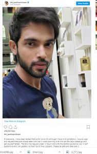 कसौटी जिंदगी की, सीरियल के कलाकार पार्थ कोरोना संक्रमित हुए, सीरियल की शूटिंग रुकी